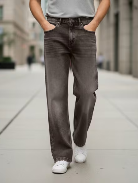 Shein Full Length Fly With Button Closure Mid Wash Jeans