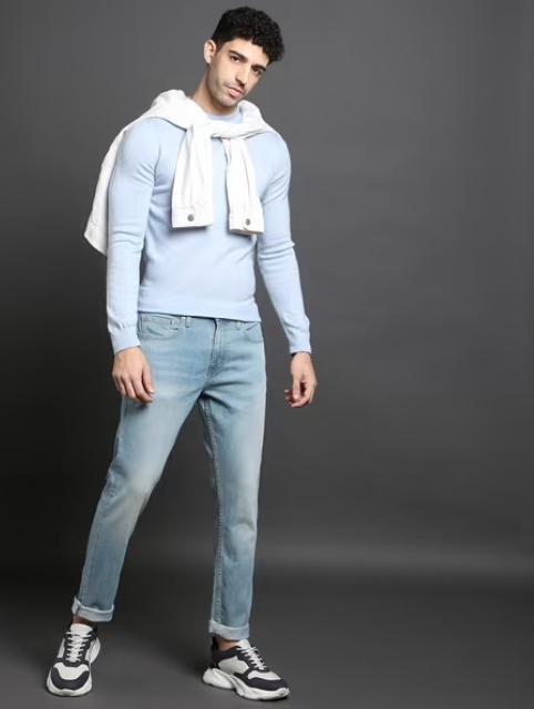 Men 512 Mid-Wash Slim Tapered Fit Jeans