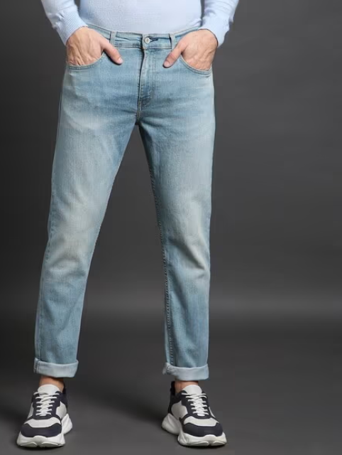 Men 512 Mid-Wash Slim Tapered Fit Jeans - Image 4