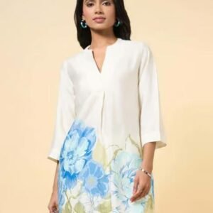 Marigold Lane Off White Printed Tunic