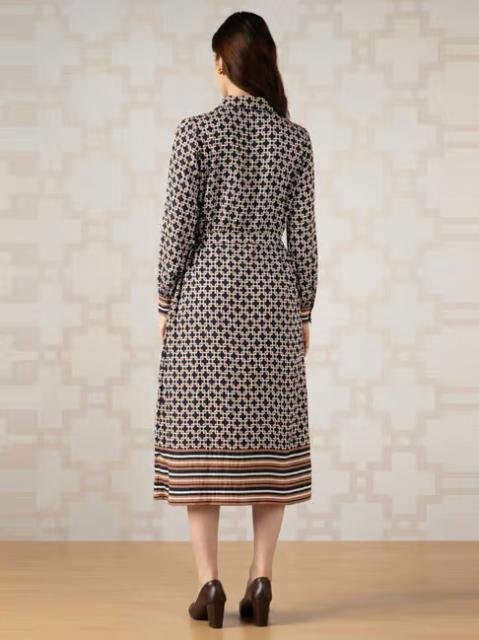 Van Heusen Navy Regular Fit Printed Dress - Image 2