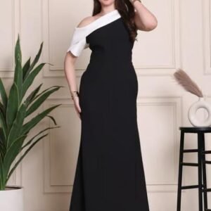 Exude Black Regular Fit Solid Dress