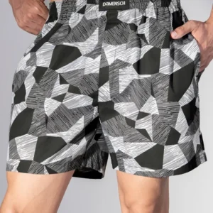 BREEEZE Ultra-light Boxer Shorts Black Puzzle