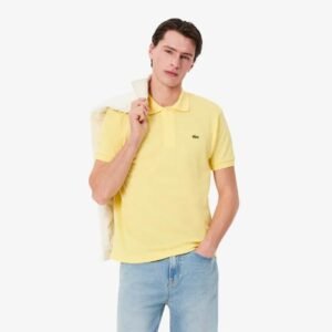 Classic Fit Light Yellow L.12.12 Original Pique Polo Shirt