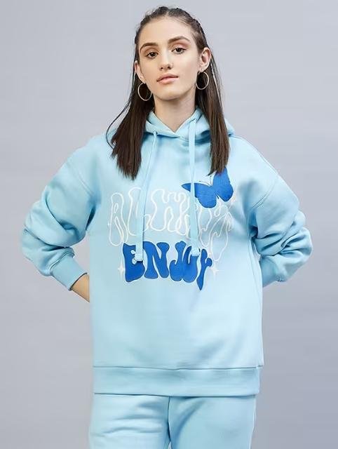Women's front print sweatshirt
